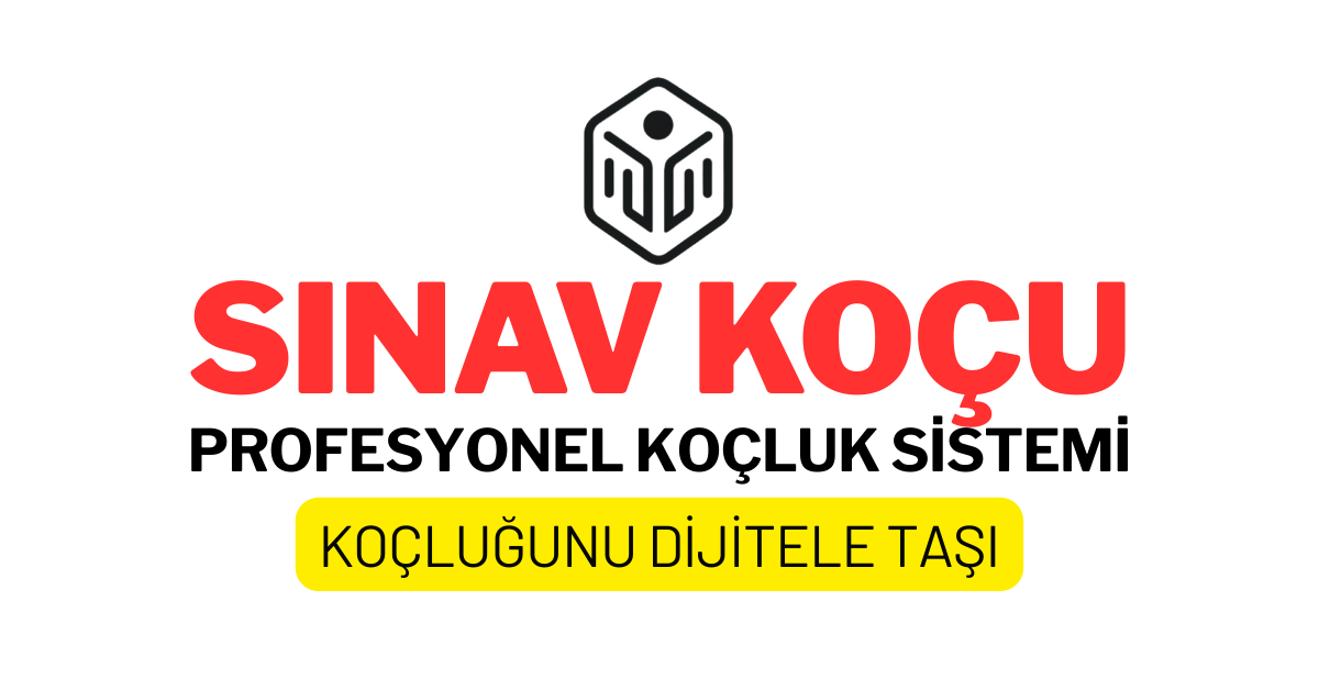 Koçlar İçin Dijital Koçluk Sistemi SınavKocu Yayında