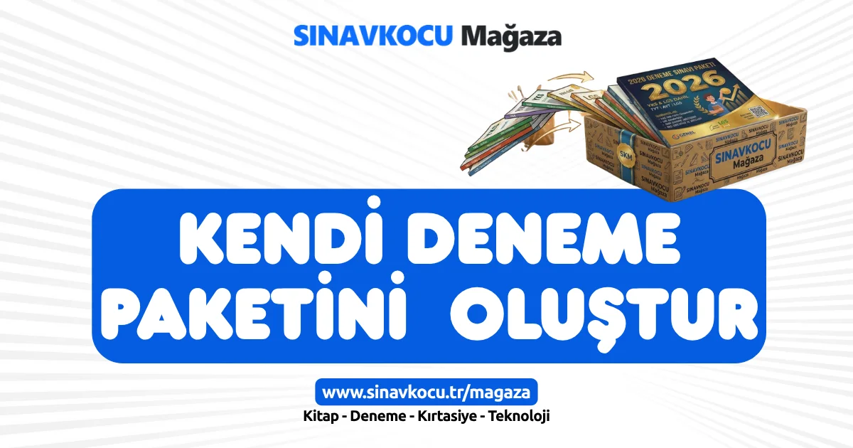 Kendi Deneme Paketini Oluştur SINAVKOCU ile Kişisel Sınav Sistemi