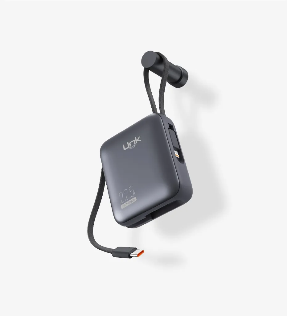 LinkTech PD22 Premium Hızlı Şarj 22.5W Dahili Kablolu 10.000 mAh Powerbank