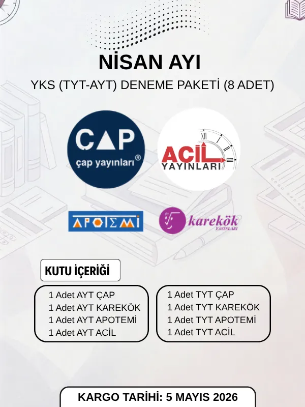 NİSAN YKS (TYT-AYT) DENEME PAKETİ (8 ADET)