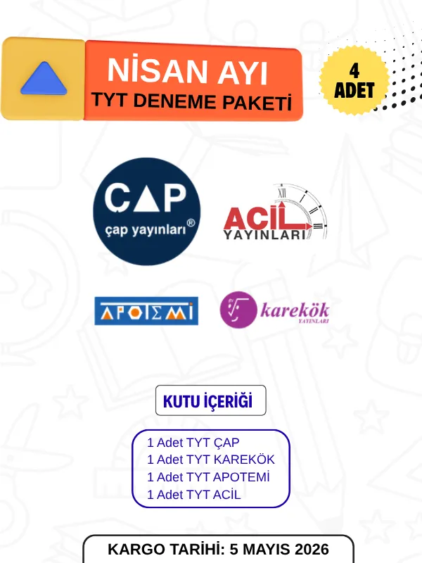 NİSAN AYI TYT DENEME PAKETİ (4 ADET)
