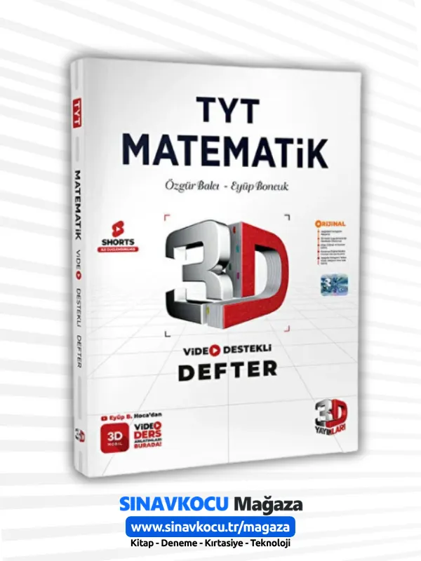 TYT 3D Matematik Video Destekli Defter