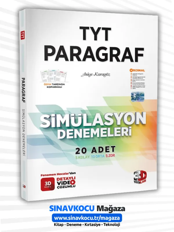 TYT 3D Paragraf Simülasyon Denemeleri