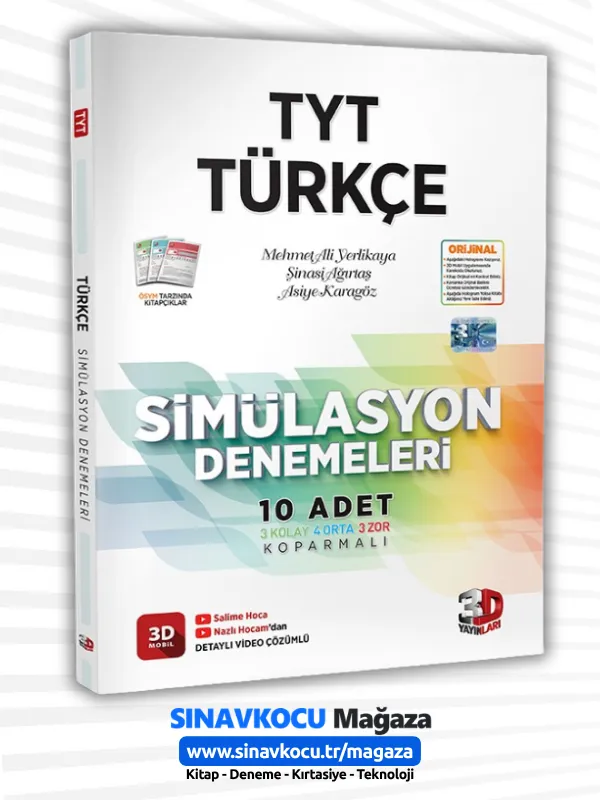 TYT 3D Simülasyon Türkçe Denemeleri