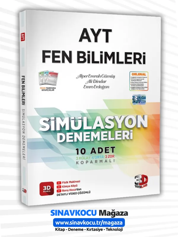 AYT 3D Simülasyon Fen Bilimleri Denemeleri