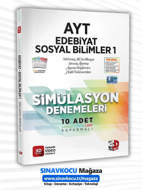 AYT 3D Simülasyon Edebiyat Tarih Coğrafya Denemeleri