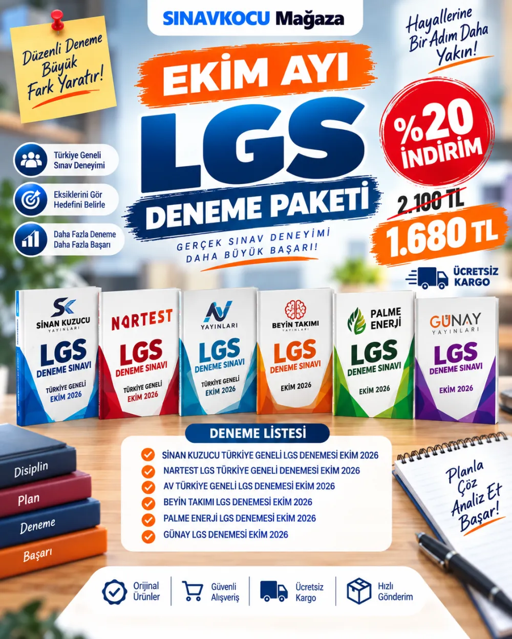 EKİM AYI LGS DENEME PAKETİ
